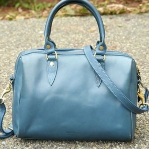JW HULME Teal Blue Crossbody Emerson Satchel USA